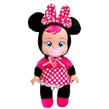Bebés Llorones Tiny Cuddles Disney Minnie, Muñeca Suave y Blanda 25 cm, Llora Lagrimas de Verdad Incluye Pijama Disney, Juguete para niños y niñas +18 Meses